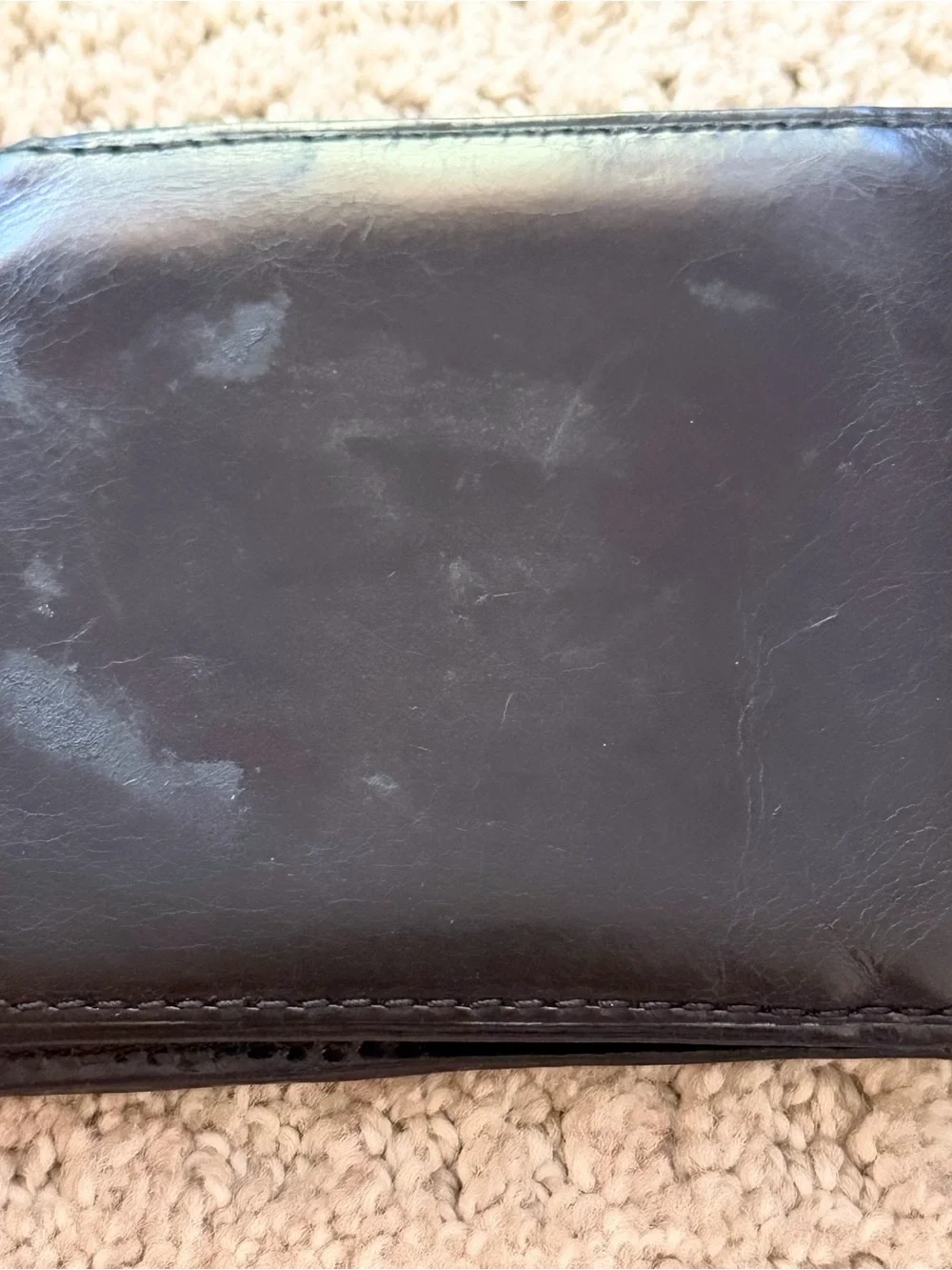 Fossil Men's Black Bifold Wallet Logo Credit Card Folding ID Cash Organizer